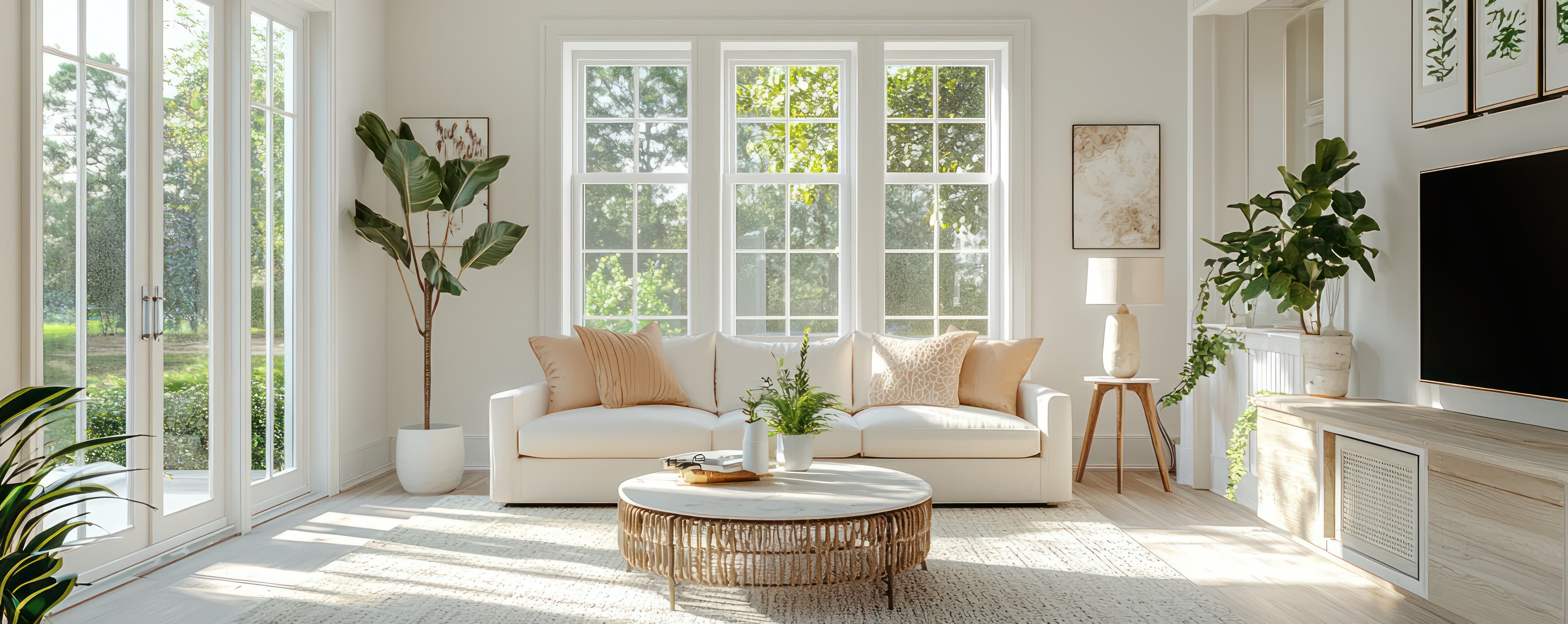 Living space in a Pacific Northwest home